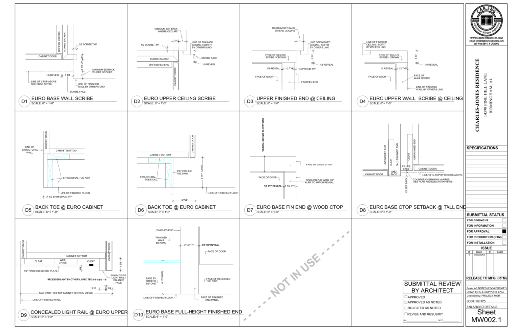 MW002 ENLARGED DETAILS (ISSUE #1)